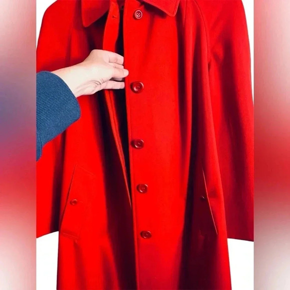 Burberry Red Trench Coat - Picture 11 of 15